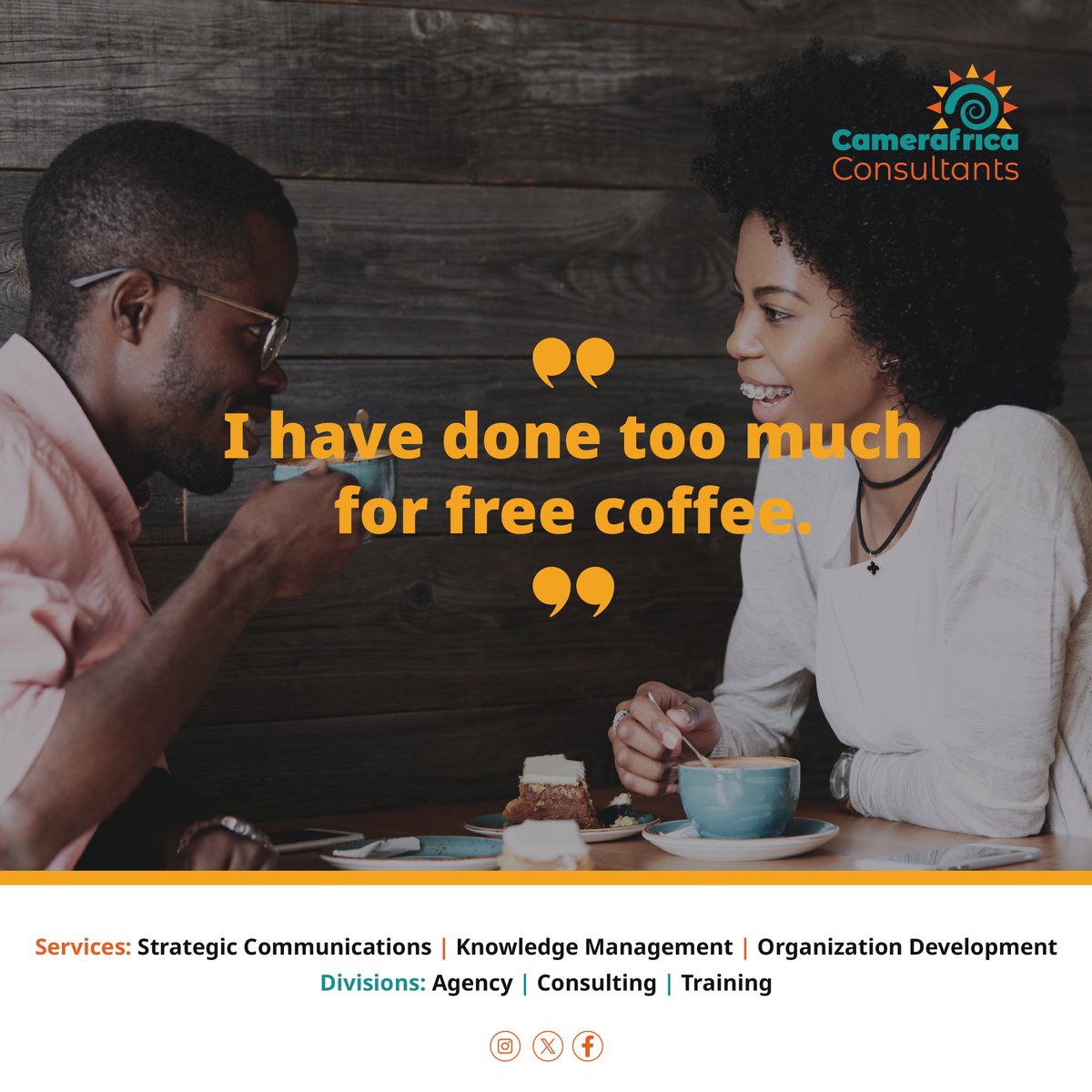 camerafrica's tweet photo. To sit back and know that someone’s taking care of it is the best way to enjoy your Friday. So let Camerafricans handle your PR and communications so you do Friday things on Friday.
#FeelFreeFriday https://t.co/NbxIZ6VkD6