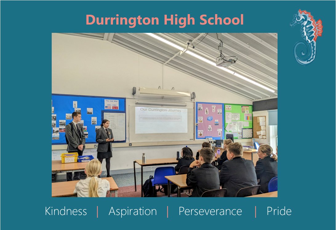 DurringtonHigh's tweet image. Our brilliant Student Senior Leadership Team have been visiting year 7 tutor groups this morning, they shared their experiences of starting high school and answered questions from the younger students.
#TheDurringtonJourney #KAPP #DHStransition