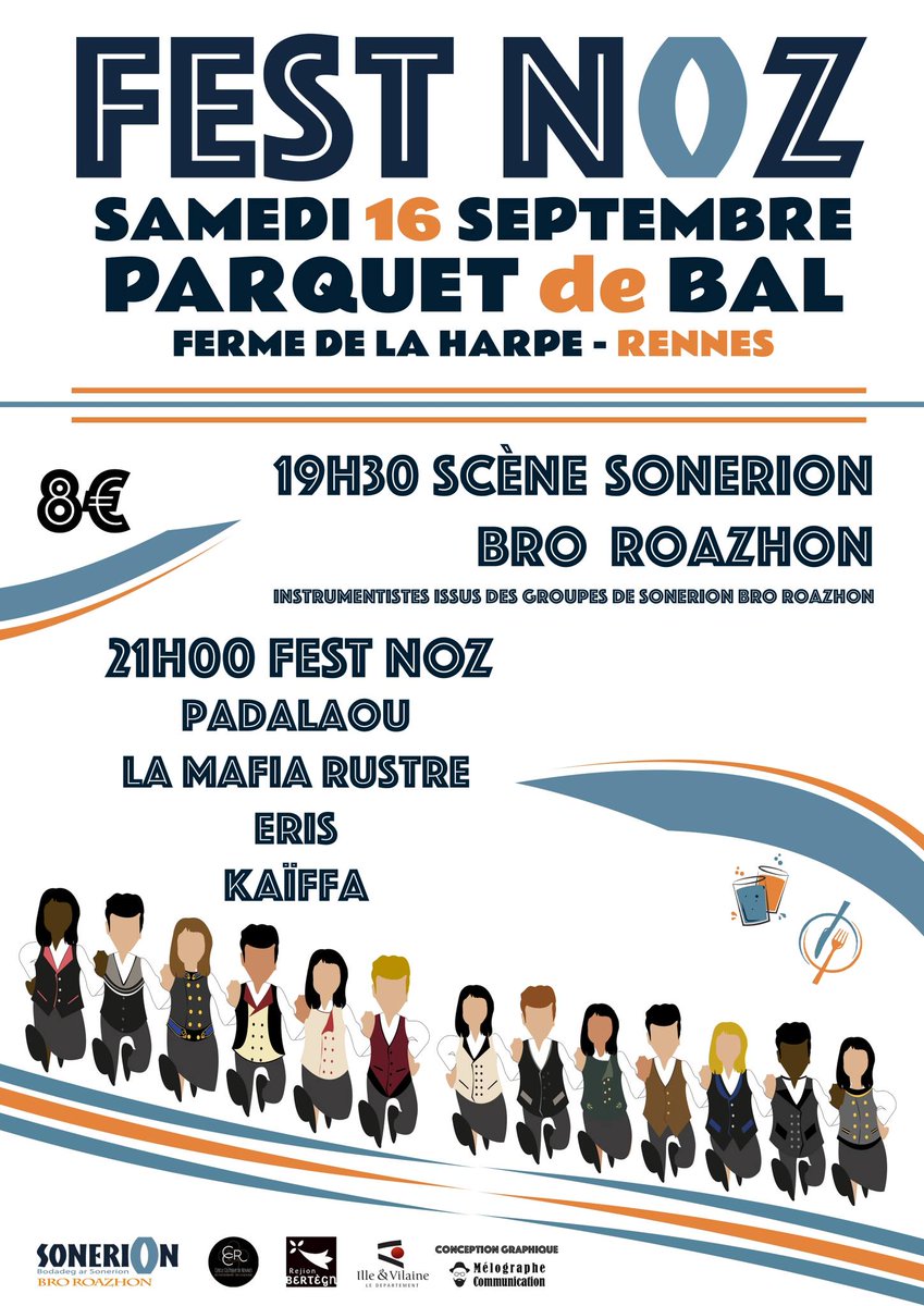 FEST-NOZ

📆 16/09/2023
⏰ 7e30 g.m. / 19h30

🎟 8€

📍 Parquet De Bal, Roazhon / Rennes

🎶 Sonerion Bro Roazhon, #Padalaou, #LaMafiaRustre, #ERIS, #Kaïffa

#sonerion #sonerion35 #festnoz #parquetdebal #rennes #roazhon #rene
