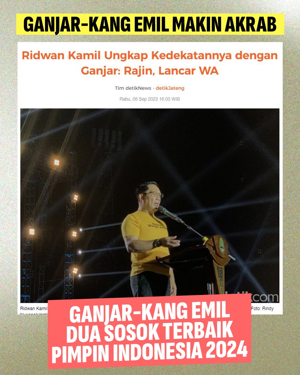 Pakilun's tweet photo. emang benar benar cocok pak ganjar dan kang emil 
 Ganjar-RK https://t.co/IG8IBWHHFp