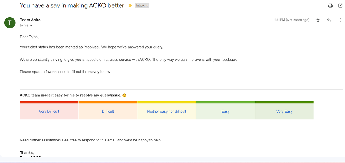 IamTejasK's tweet photo. @ACKOIndia I am going to consumer court for my suffering, It's 10 days left to expire insurance and you are calling me now for the issue i raised in February 2023. Are you really serious ? Also you resolved ticket without my consent ? guys it's pathetic ! https://t.co/bptWUocsae