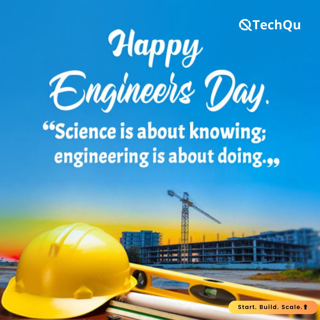 TechQuOfficial's tweet photo. Today, we celebrate the brilliant minds who turn dreams into reality, solve complex problems, and shape our world with innovation and technology. 🌟

#EngineersDay #EngineersDay #TechQu 🎊👷‍♂️👷‍♀️ https://t.co/dJjaRQQQre