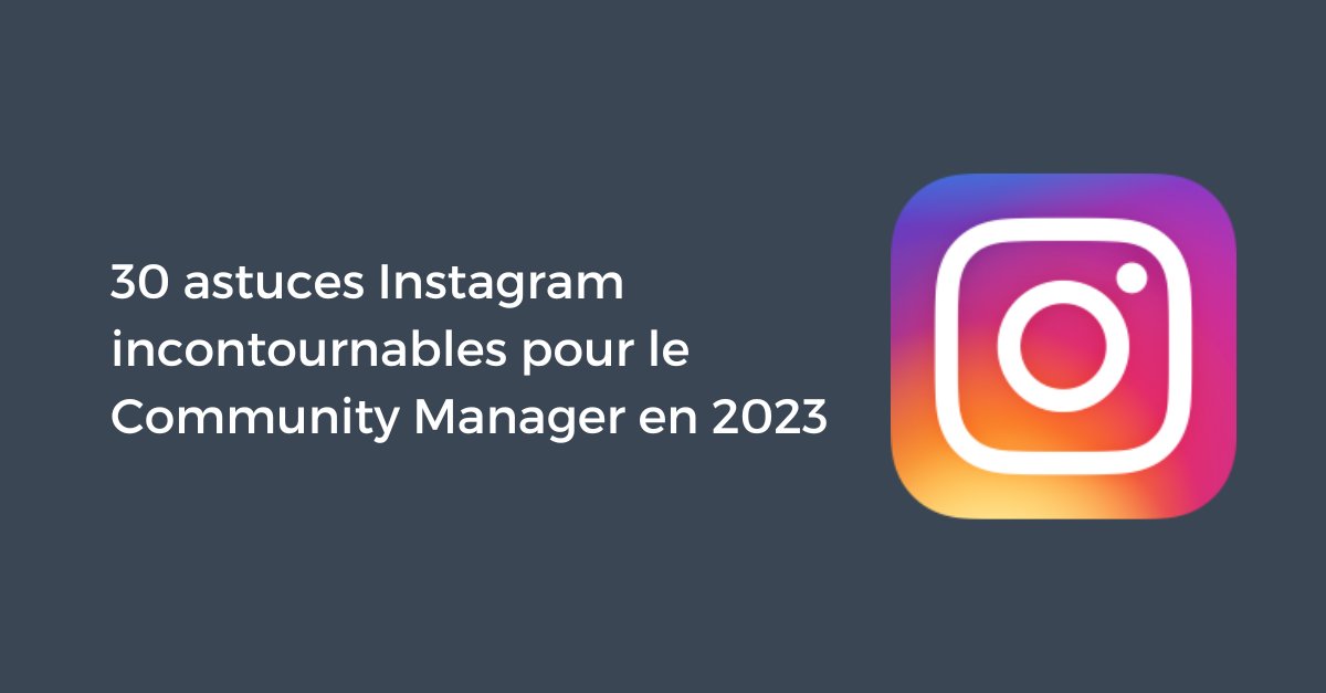 ClementPellerin's tweet photo. 30 astuces Instagram incontournables pour le Community Manager en 2023

https://t.co/8QwUZGACmW https://t.co/ObsygAt4bP