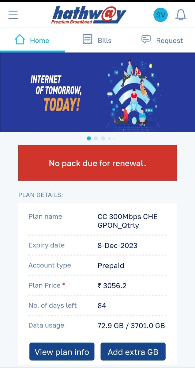 agenticposts's tweet image. Internet theft by Hathway @HathwayBrdband. I raised a request to extend a day as their network was down for 1 day. Instead they reduced one day. People who use Hathway are 100% fools.
#hathway #broadband #actfibernet #airtel #jio #jiofibernet