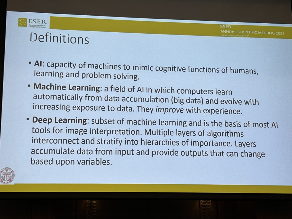 Dr. J Omari Johnson <a href="/rayosxdoc/">Jamlik-Omari Johnson MD FASER</a> tells us how AI in the ER can be automated to do menial tasks #ESERmeetsASER #ESER2023 #BridgingContinents <a href="/ESERadiology/">ESER</a> <a href="/ERadSociety/">American Society of Emergency Radiology | ASER</a>