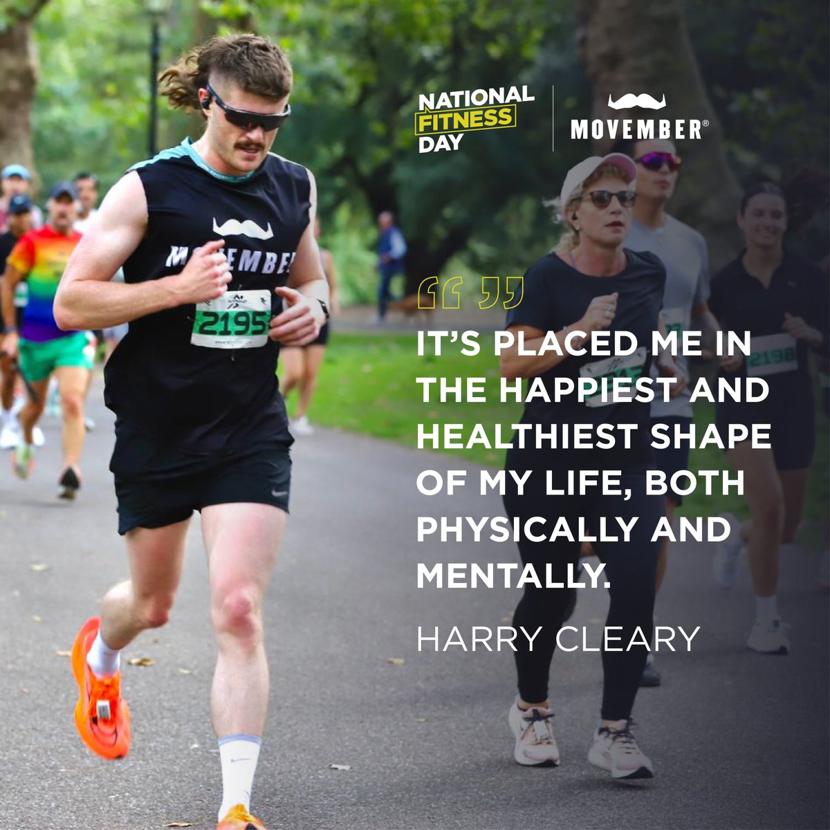 National Fitness Day (@fitnessdayuk) on Twitter photo Harry's advice for benefiting mental health through physical activity: "Find a sport or activity you enjoy, start slow, set achievable short term targets to maintain motivation, and enjoy every minute."
<a href="/MovemberUK/">Movember UK</a> #FitnessDay #YourHealthIsForLife
nationalfitnessday.com/harry-cleary-m… Harry's advice for benefiting mental health through physical activity: "Find a sport or activity you enjoy, start slow, set achievable short term targets to maintain motivation, and enjoy every minute."
<a href="/MovemberUK/">Movember UK</a> #FitnessDay #YourHealthIsForLife
nationalfitnessday.com/harry-cleary-m…