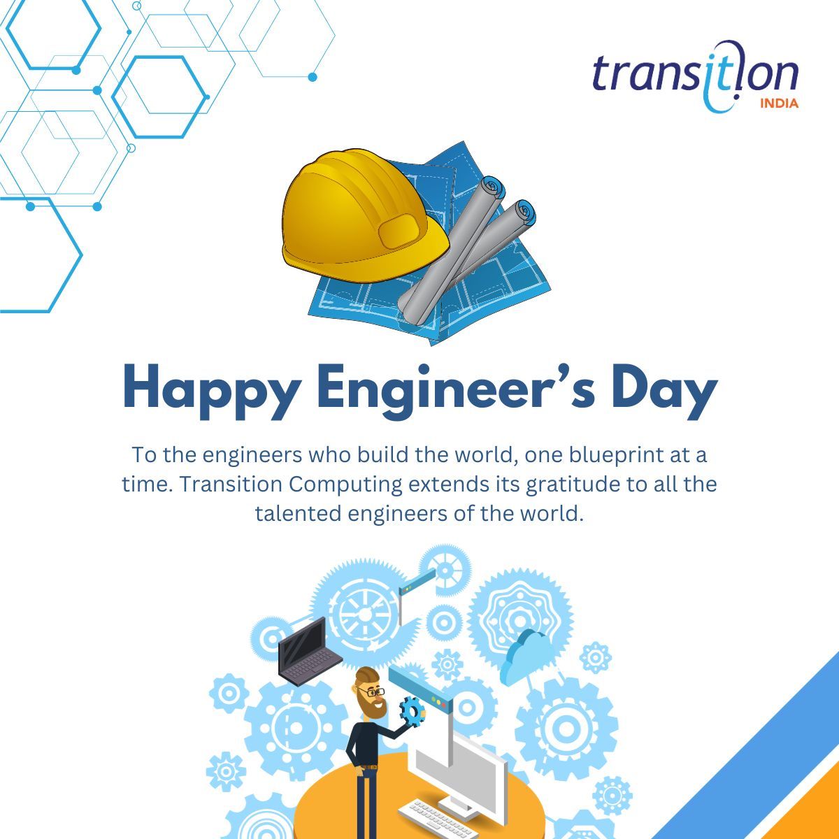 IndiaTransition's tweet photo. Celebrating the architects of innovation on Engineer's Day! 💡✨ #EngineersDay #InnovationMasters #EngineeringExcellence https://t.co/OjYiftTCwP