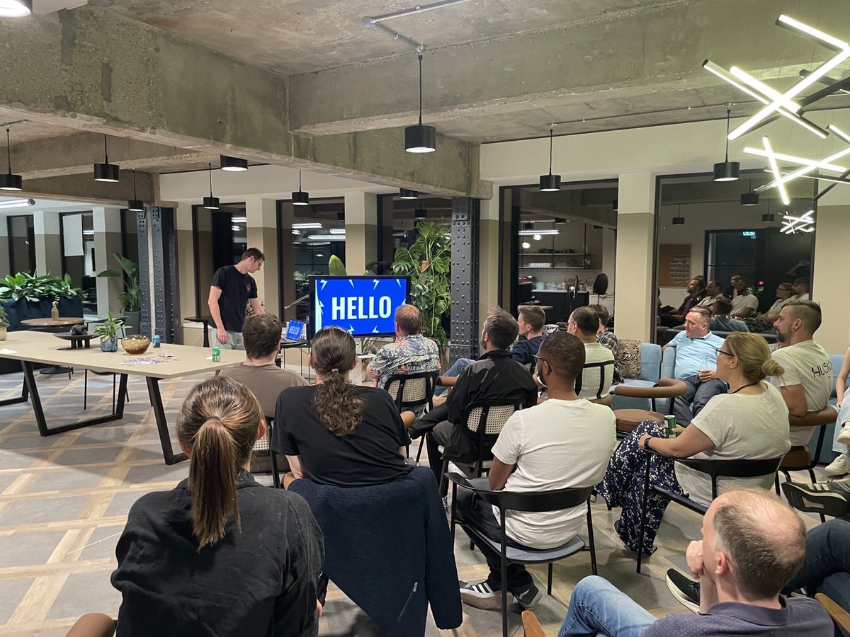 We had a wonderful #Umbraco London meetup last night. Thank you to everyone who turned up and participated, to <a href="/TPXimpact/">TPXimpact | B Corp™</a> for being wonderful hosts, and to our great speakers <a href="/jasonelkin86/">Jason Elkin</a>, Yinou Meng, and <a href="/mozzydev/">Thomas Morris</a>! #H5YR everyone, must be our most attended event since covid 🎉