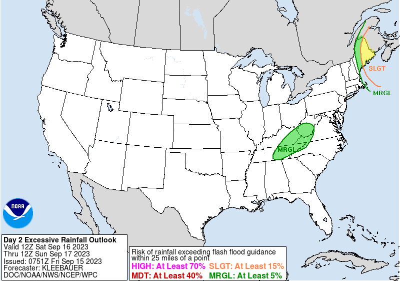 LimWeather's tweet photo. D2
SLGT risk of #FlashFlood in E #Maine esp #Bangor, #CalaisME, #Caribou, #Eastport, #LincolnME, #Millinocket, #Houlton cities due to incoming #HurricaneLee
#Wxtwitter #Tropicswx #HurricaneSeason2023 #HurricaneSeason #Hurricane #Lee #NewEngland #MEwx https://t.co/byIOfZl3mL