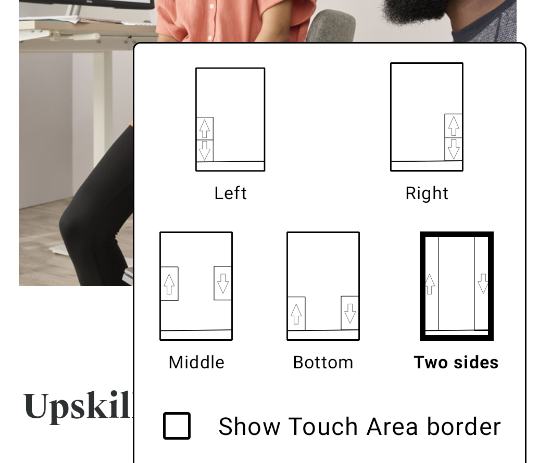 einkbro's tweet photo. EinkBro will support new touch area type: Two sides. It'll make pageDown action more easily, without looking where the area is, and can turn off the area dash-line hint. https://t.co/p6JCoQTlGd