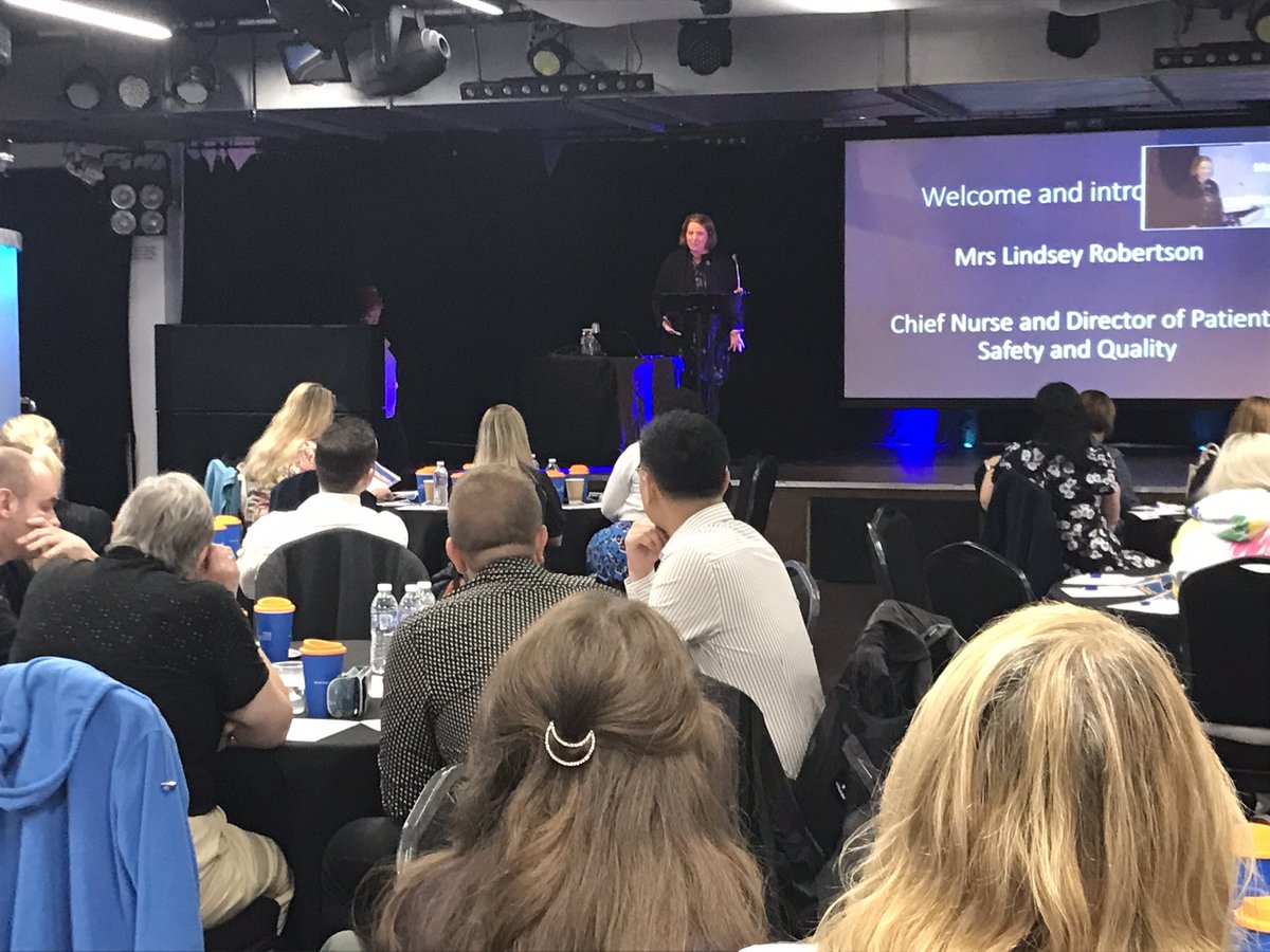 NTeesHpoolNHSFT's tweet photo. Our Chief Nurse @lins_72 opens our patient safety conference @TeessideUni this morning. A packed agenda with a buzzing audience ready to talk all things #NTHPatientSafetyConference23 https://t.co/400ru8rpcC