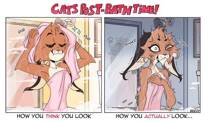 truly wet goblin mode 🐱🚿 
