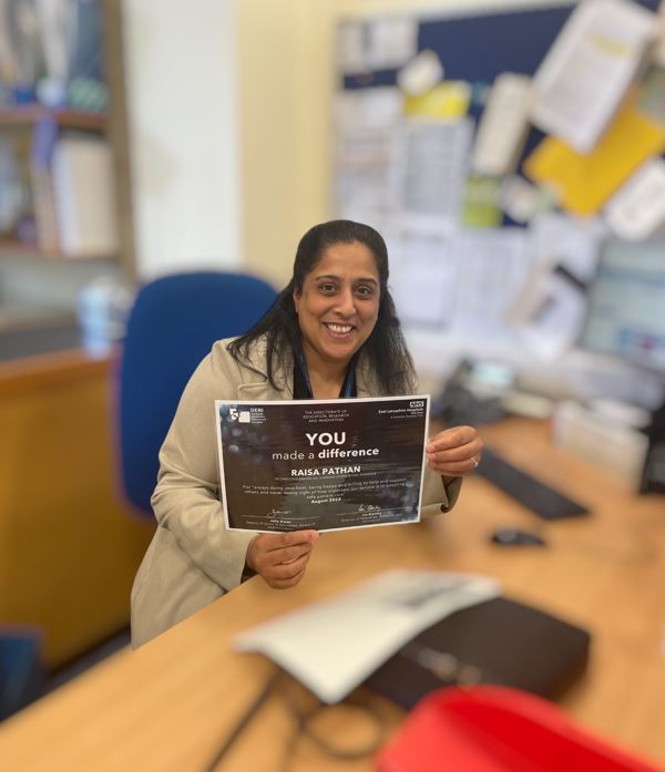 ELHT_DERI's tweet photo. Congratulations to DERI's August winner of the #youmadeadifference award (Education) for:
"Always doing your best, being happy and willing to help and support others and never losing sight of how important our service is to ensuring safe patient care" https://t.co/LvzCRl8g7Y