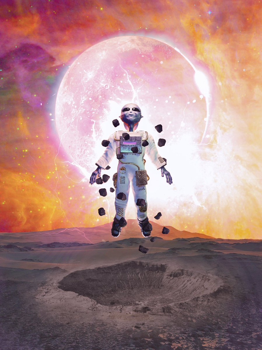 GM everyone ☕🌞

Exciting news today 😁 Dropped my first collaboration piece on Tezos last night with <a href="/mindglowingart/">MindGlowing.eth</a> 🎨

"Jango Yengro" 👽
20 Editions - 5 XTZ ✨

Any support is appreciated ❤️