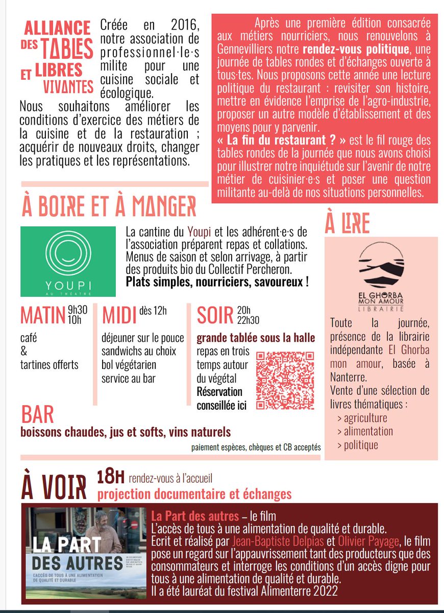 QGGuillon's tweet photo. Fantasia déconstruit tout le champ de la gastronomie française. Il s'agira de récapituler thèmes principaux développés par Rick Fantasia et de les lire à la lumière de mon récit immersion auprès d'Antoine et Bianca et leur auberge associative Arotzenia.
A demain !

10/10 https://t.co/3gCHHgeqKV