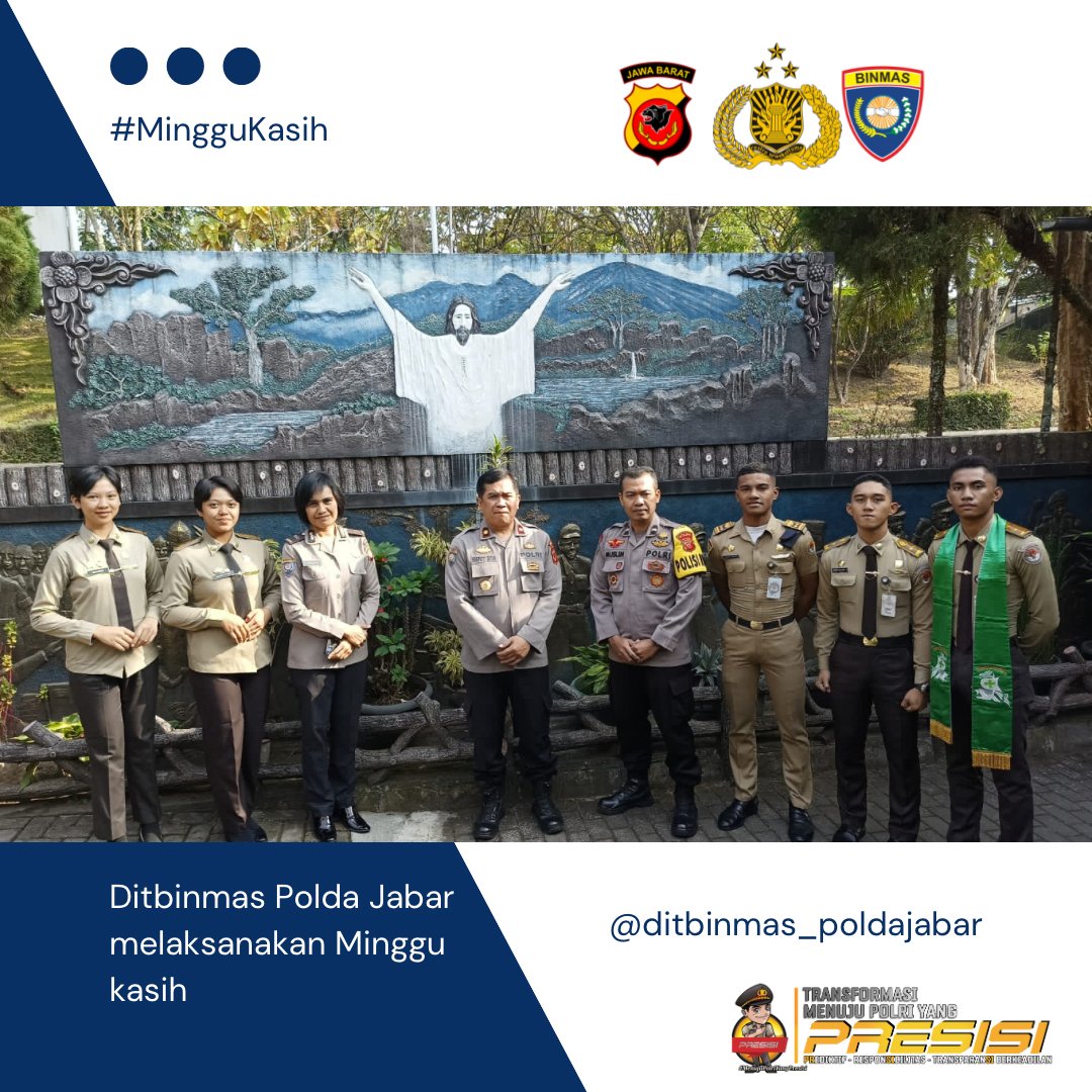 Ditbinmas Polda Jabar
melaksanakan Minggu kasih