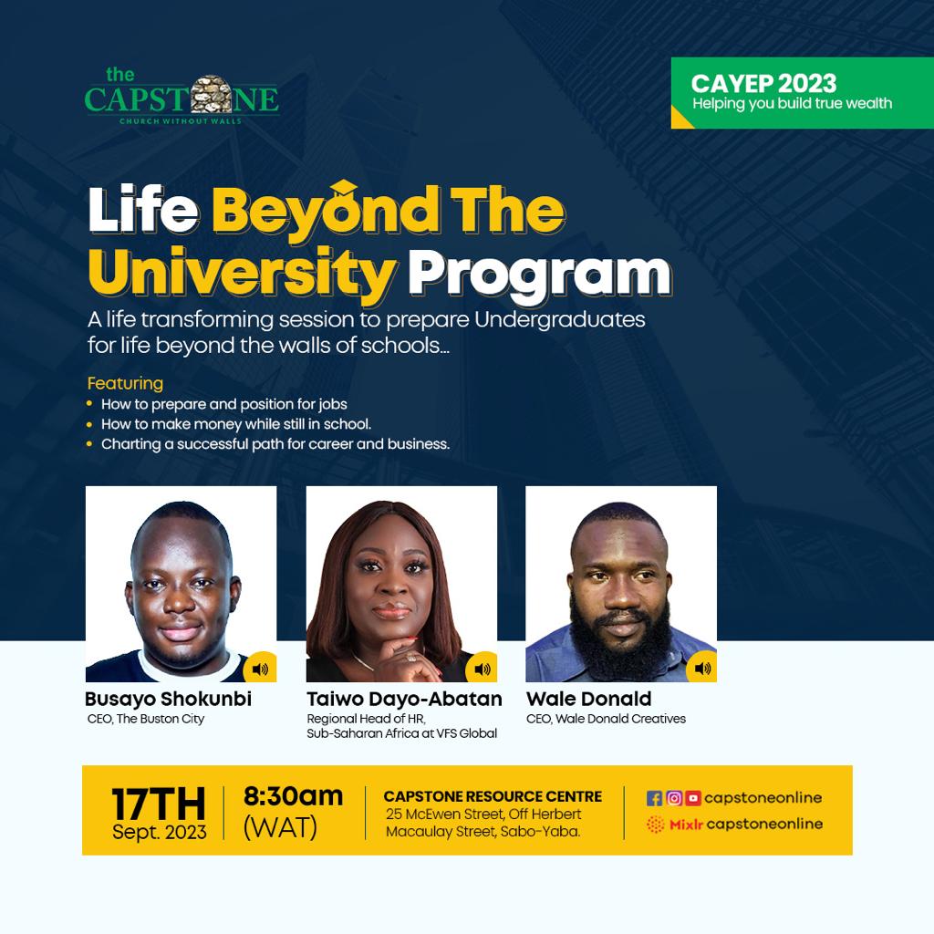 An Undergraduate Freshers Program highly recommended for all undergraduates, fresh and young people who graduated in the last few years!