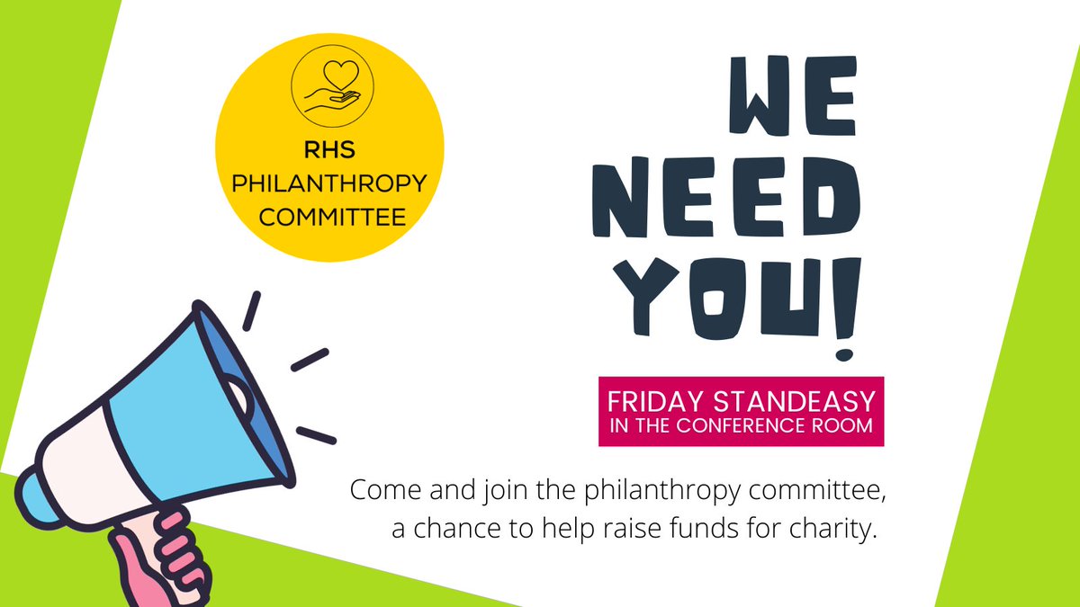 Welcome back to <a href="/RHSSuffolk/">Royal Hospital School</a> life. As we begin the new year the Philanthropy Committee meets for the first time and we need new members! Come along today to help raise funds for charity. #suffolk #partofrhs #rhsservice