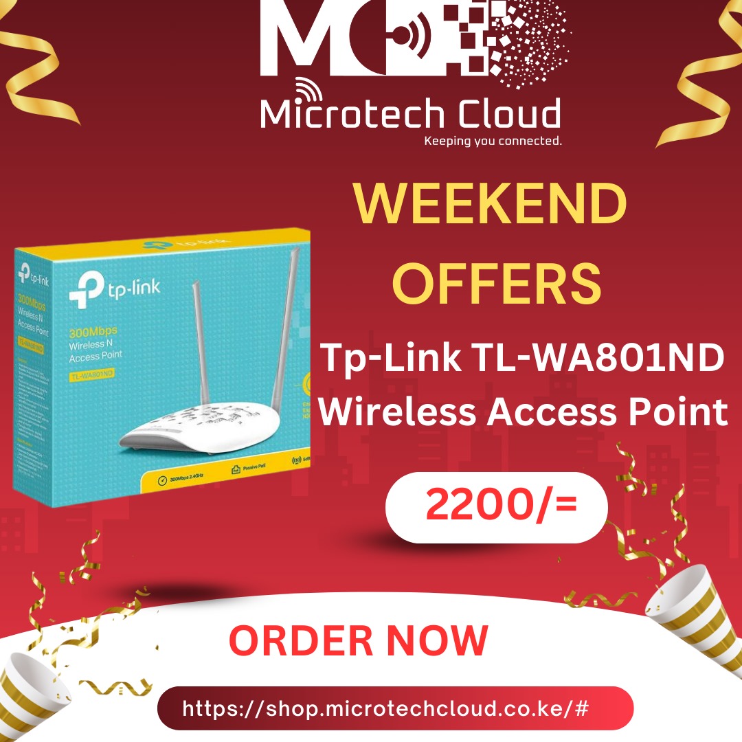 microtech_Cloud's tweet image. Upgrade to the TP-LINK WIRELESS ACCESS POINT by ordering from our e-store @ shop.microtechcloud.co.ke at an affordable price of ksh2200. #WeekendVibes #sales