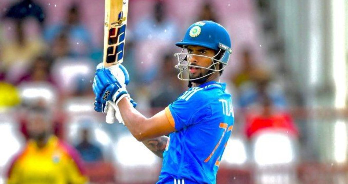 CricCrazyJohns's tweet photo. Tilak Varma making his ODI debut. https://t.co/bIeFpItrA8