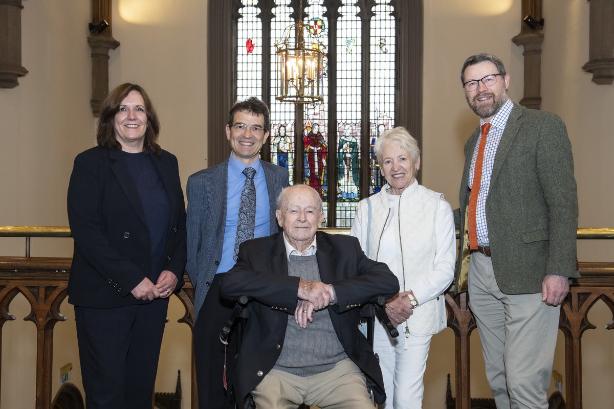 QUBelfast's tweet image. “I haven’t been back in 80 years! It feels wonderful to be here today.”

We were delighted to welcome a very special guest back to campus this week, when 98-year-old Ron Cox returned to Queen’s.

Mr Cox was sent for initial RAF officer cadet training with Queens University Air…