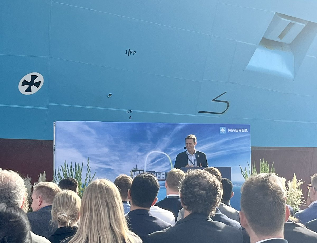 Fantastic to hear <a href="/RoelHoenders/">Roel Hoenders</a> from <a href="/IMOHQ/">International Maritime Organization</a> providing insights on what it took to reach the milestone MEPC80 agreement and what lies ahead for the IMO to achieve the decarbonization objectives.  You can count on us <a href="/Maersk/">Maersk</a>!