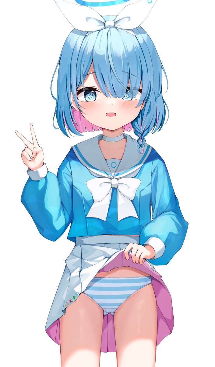 パンツ見せて、アロナちゃん！ #ブルーアーカイブ #BlueArchive