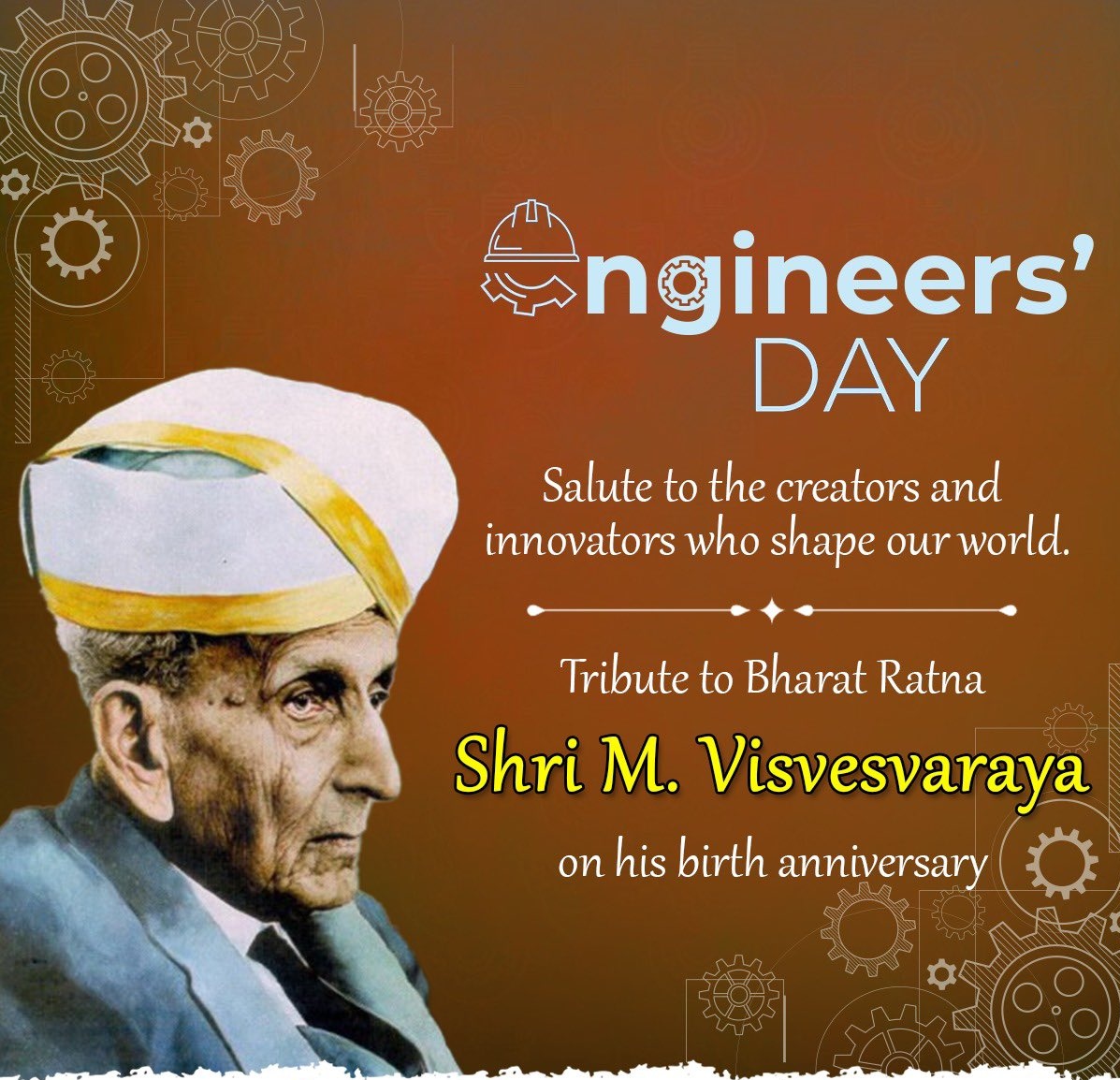 Celebrating Engineer's Day on Shri Mokshagundam Visvesvaraya's birth anniversary! 

Let's push boundaries, break barriers, and create a better world through engineering innovation.
#EngineersDay2023