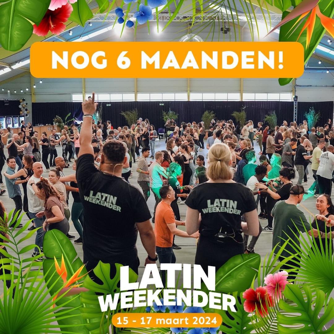 LatinWeekender's tweet image. The countdown is on!! Nog 6 maanden tot Latin Weekender 2024 📆 Drie dagen lang workshops, feesten en gezelligheid 💃🕺 Wij kunnen nu al niet meer wachten. Heb jij al geboekt?! 🤩

Boek nu jouw cottage: bit.ly/LW2024_boeken