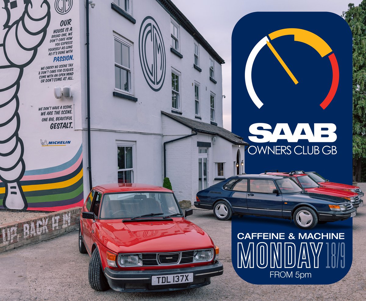 Don't forget we have another SOC/C&amp;M Saab night this Monday. Come along, eat, have a drink and chat all things Saabs with a lovely bunch of people. Tickets are £10 per car which includes a £5 food voucher. See you there? Book here: tinyurl.com/b8pdx2sd
<a href="/SaabOwnersClub/">Saab Owners Club</a>