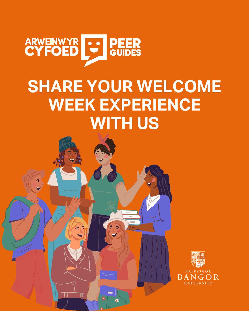We hope you are excited for Welcome Week to kick off 🎉Share your photos and your Peer Guide experience with us by using #BUPeerGuides . . . #BUPeerGuide #BangorPeerGuide #BangorPeerGuides #BangorUniversity #BangorUni #MyBangor #WelcomeWeek #WelcomeWeek2023 @BangorUni