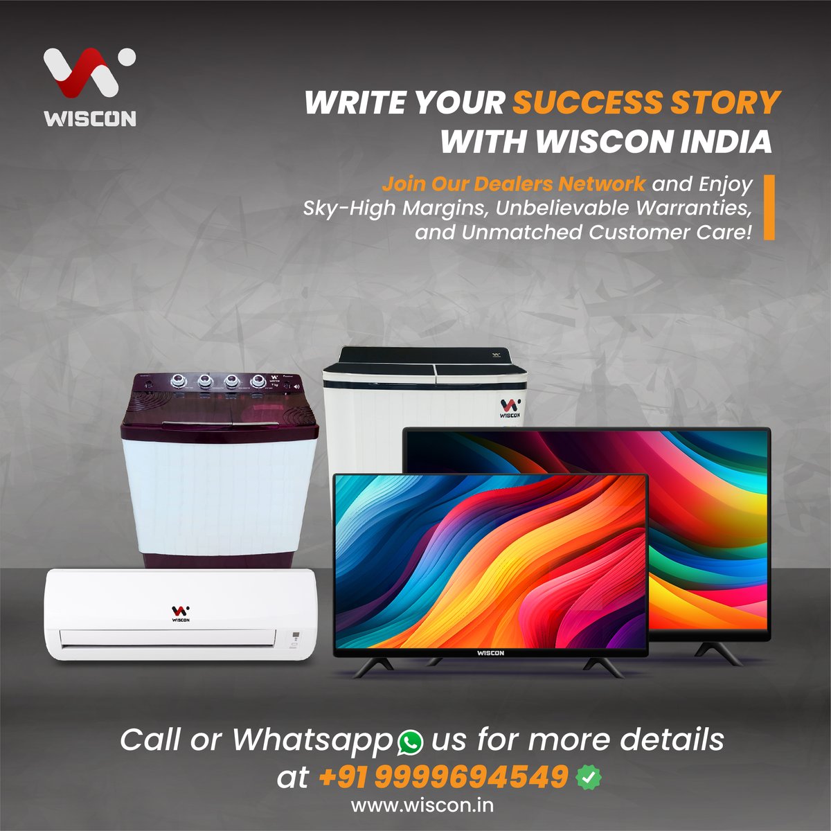 WisconInd's tweet photo. Embark on a remarkable journey as a Wiscon Dealer and unlock limitless opportunities! 🌟😍

With unbeatable profit margins, rock-solid warranties, and unmatched customer support, you're not just joining a network, you're joining a family. 🤝🤗

#wisconindia #wisconindustries https://t.co/VBqyYN60zB