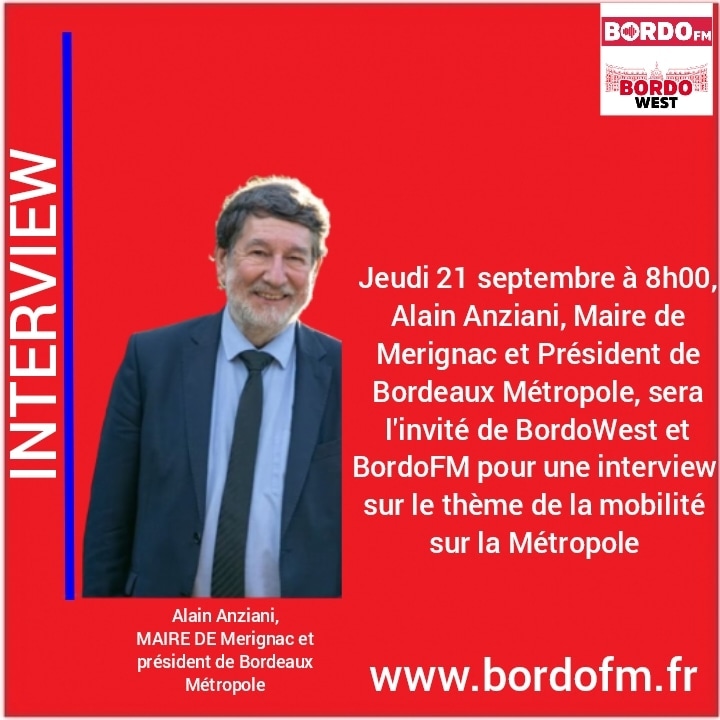 EricGhaffar's tweet photo. Jeudi 21 septembre, je reçois Alain Anziani, Maire de Merignac et président de Bordeaux Métropole, nous parlerons du nouveau réseau de bus , du RER Métropolitain et de la mobilité sur la Métropole.
@info_tbm #Merignac #BXMetro #TBM #RER #BatCub #VeloTBM https://t.co/YMxhC7uleT