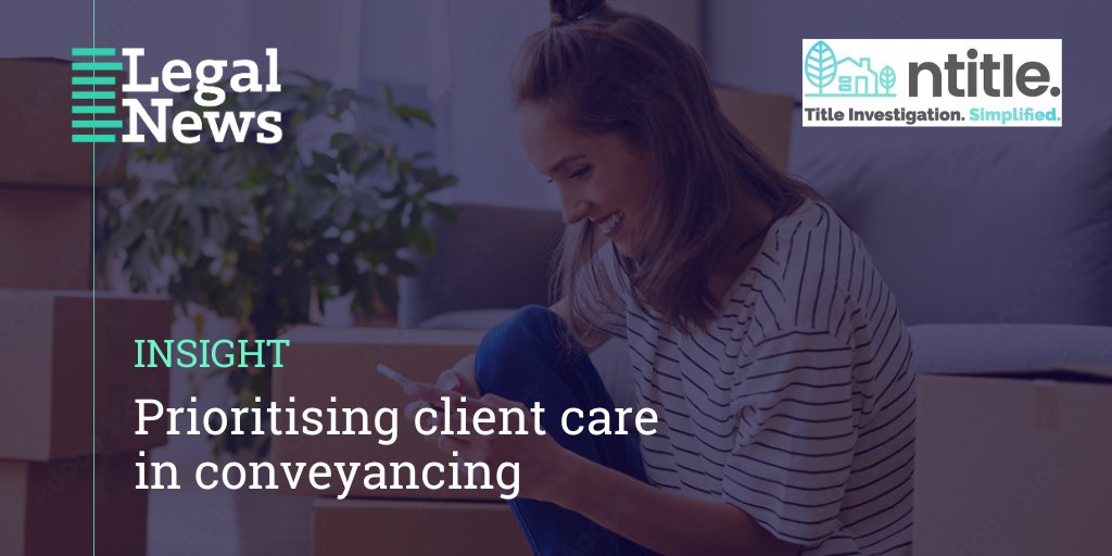 INSIGHT: Prioritising client care in conveyancing

Client care involves fostering a relationship of trust &amp; providing a stress-free, seamless experience for clients throughout the entire transaction. Nicola Ashley, <a href="/NTitleLtd/">ntitle Ltd</a> shares some top tips to help

legalnewswales.com/features/prior…