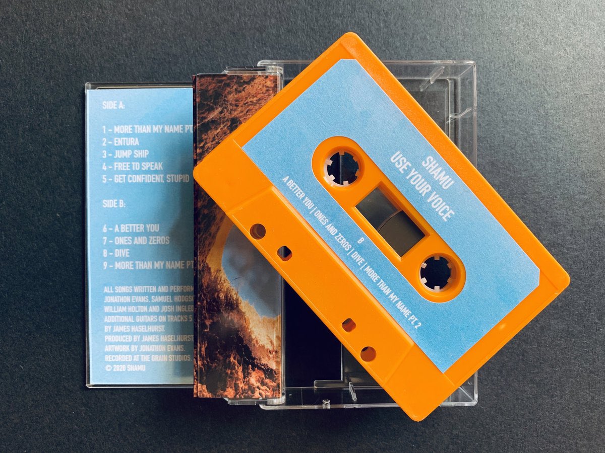 Got a handful of these tapes up at shamu.bandcamp.com for £5. Album was released during Covid so couldn’t gig it but proud of this work. I’m on vocals guitars and synths. Prod. @thegrainstudios 2019.