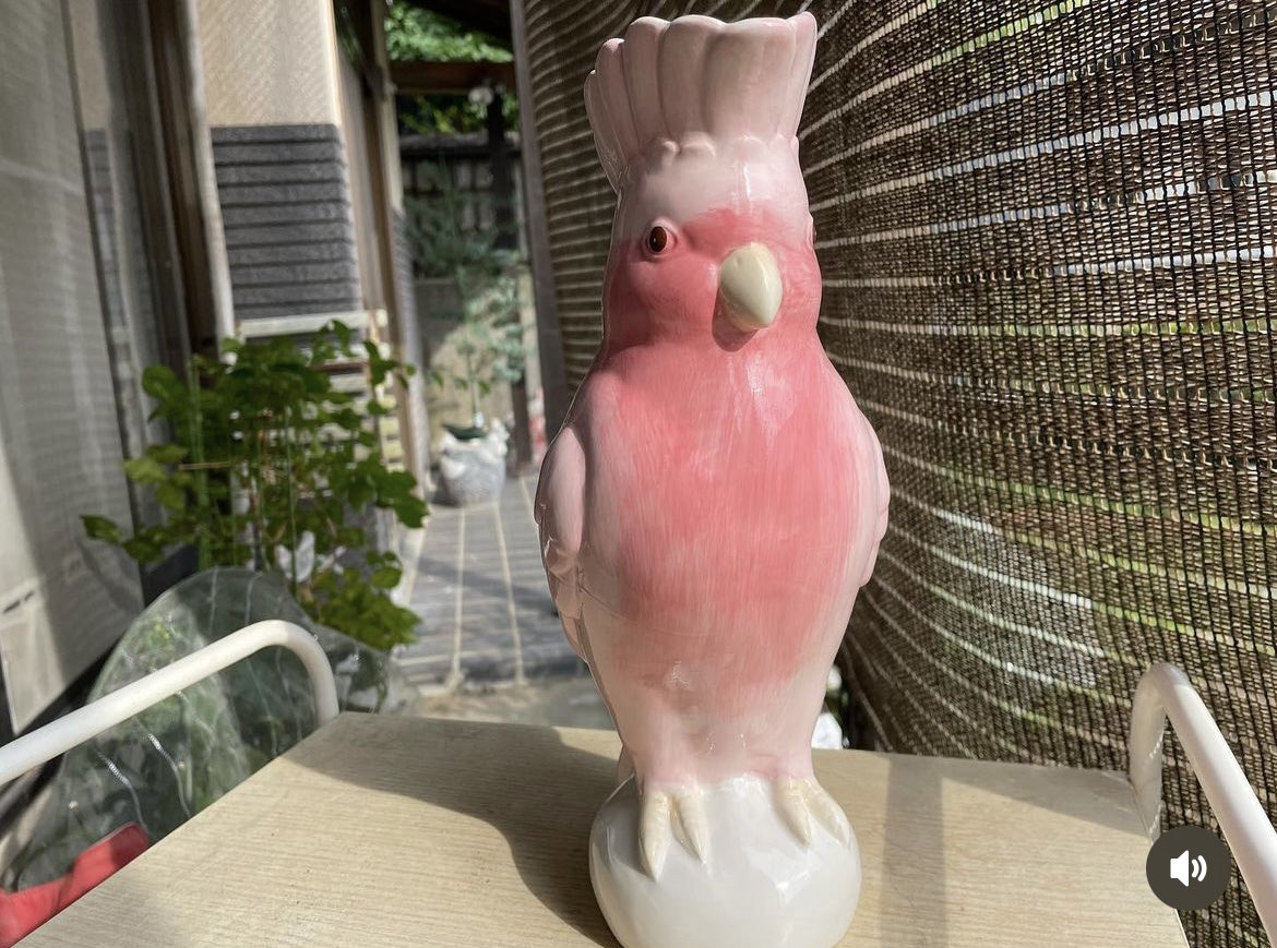 素敵な投稿ありがとうございます💓 印象的な鳥のオブジェです