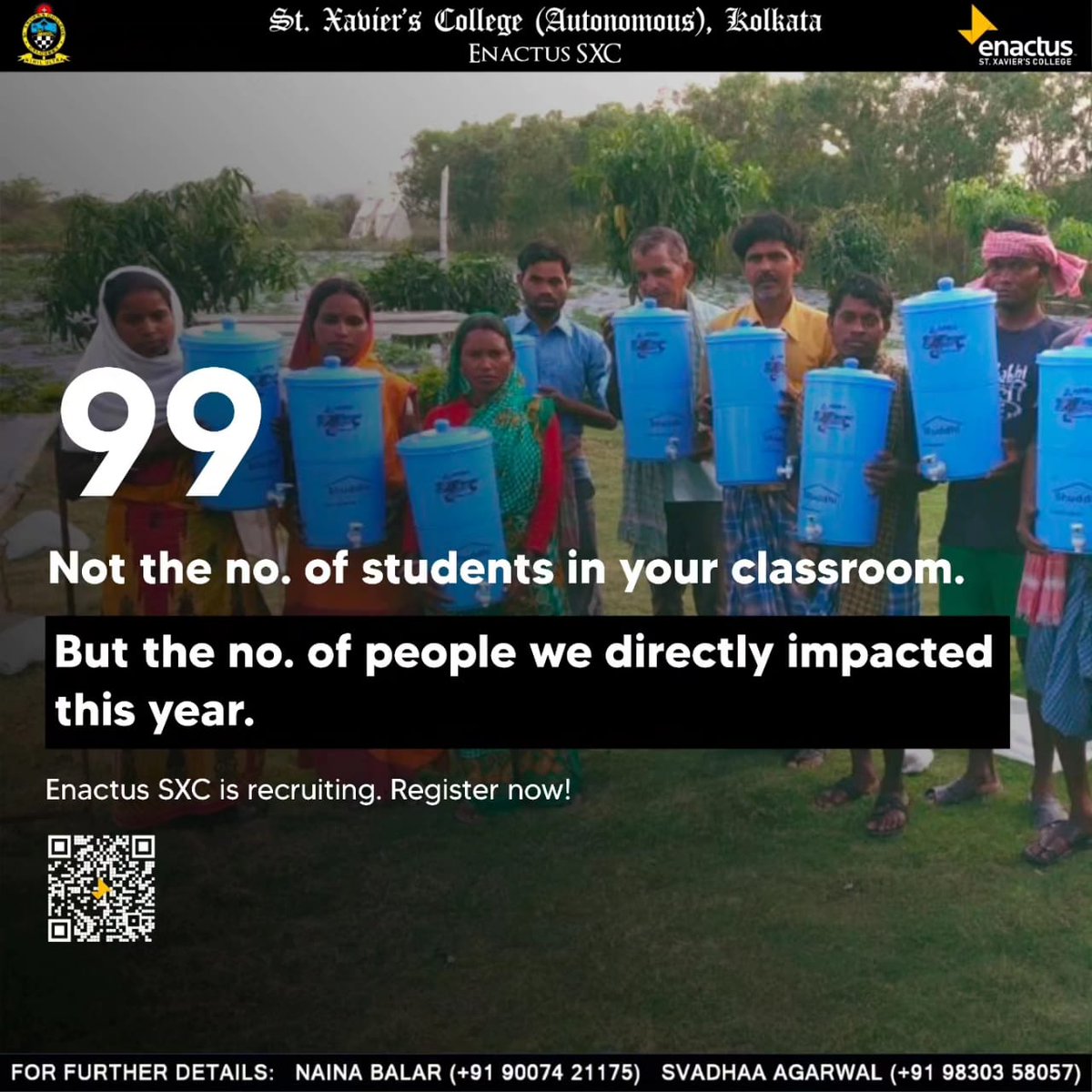 Enactus_sxc's tweet photo. At Enactus SXC, we prove that with small steps, we can make a huge difference in society.

With consistent sincere efforts, we can change the world, one village at a time.

Enactus SXC
Seeking Possibilities
Taking Action
Enabling Progress. https://t.co/XOTJD0vGMS
