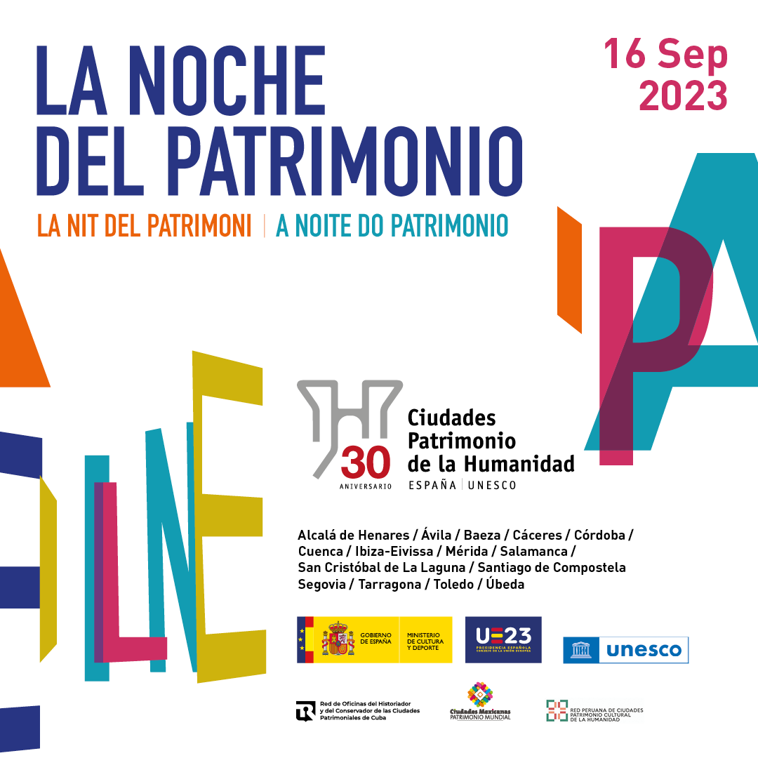 culturagob's tweet photo. 🌃 Este sábado 16 de septiembre se celebra la sexta edición de #LaNochedelPatrimonio. Quince ciudades que formar parte del Grupo de Ciudades #PatrimoniodelaHumanidad, abrirán sus catedrales, palacios y museos en una oferta cultural única y gratuita. 🧵 https://t.co/K2nkxRfnsu