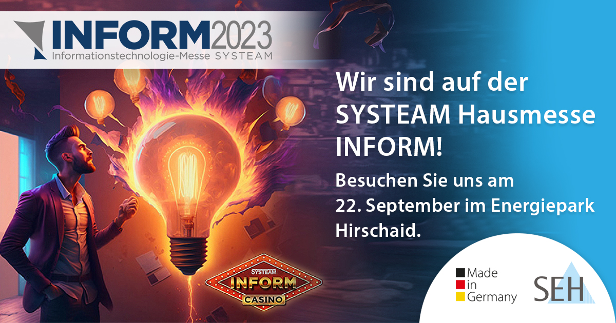 Unsere Vorfreude ist riesig: Die SYSTEAM Hausmesse wird wieder am 22. September im Energiepark Hirschaid stattfinden. 

Das möchten Sie nicht verpassen? Dann melden Sie sich gleich hier an: systeam.de/inform/

#SEH #IT #Netzwerklösungen #INFORM2023 #Systeam #Hausmesse