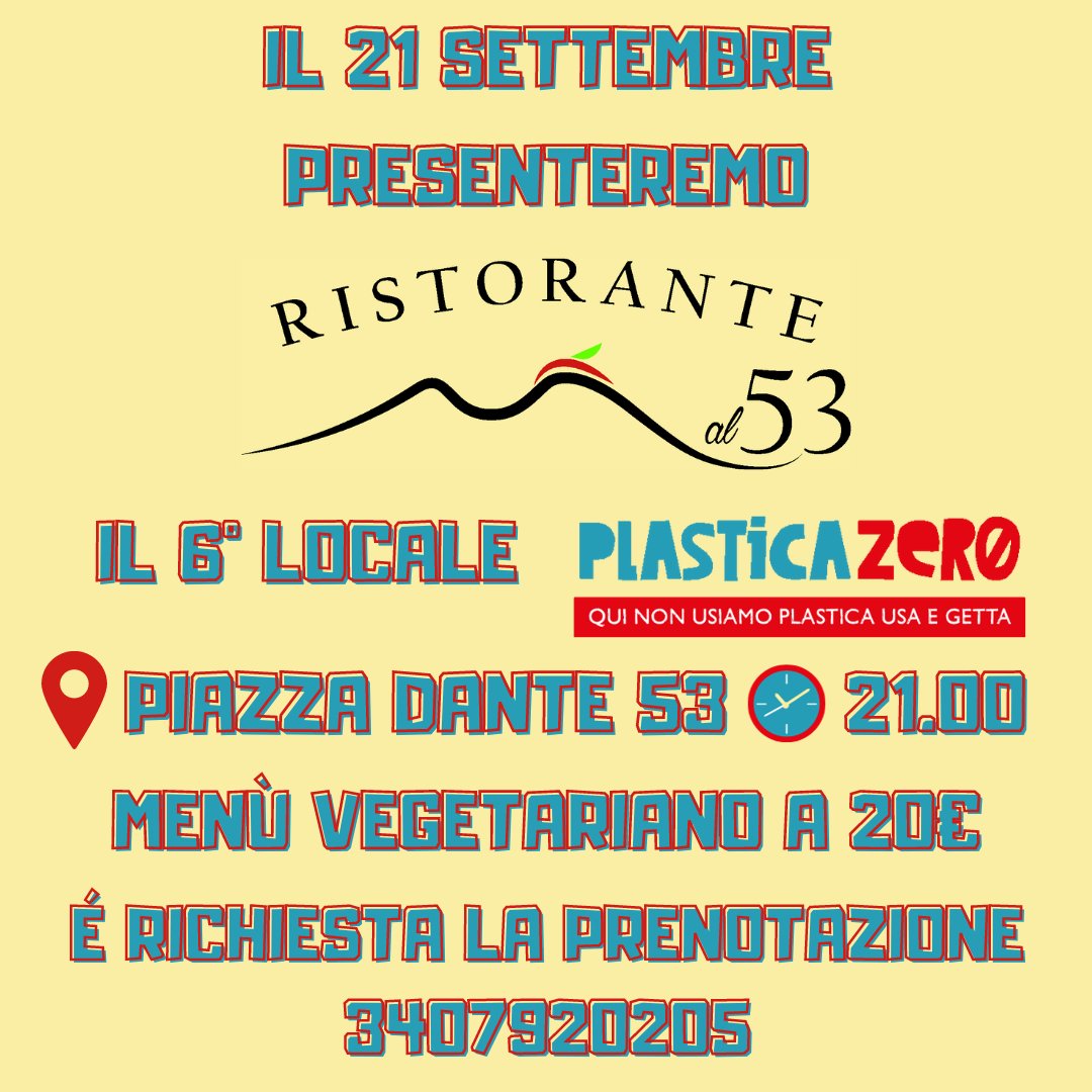 GLNapoli's tweet photo. Vi aspettiamo Giovedi 21, al 53, il 6° Locale ad aderire alla rete #PLASTICAZERO https://t.co/BSivubtG6w
