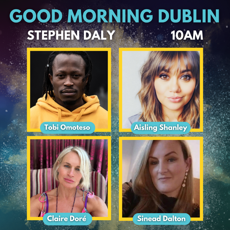 Today on #GoodMorningDublin with @StephenDalyShow,Alex chats to @Tobzomo about @DubCityCouncil #HipHopShowcase. @Clairedore about getting your mojo back,@GoulievPatrick & @sineadx1988 from EVOKE.ie bring showbiz gossip & @aislingshanley has the latest movie update.