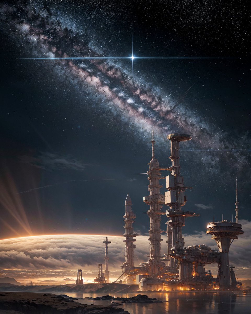 hanabi_aiart's tweet image. #Aiart #AI背景部 #Starfield #sciencefiction