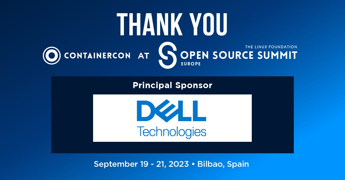 linuxfoundation's tweet photo. Creating easier #container integrations into #datastorage and #kubernetes implementations is what @DellTech wants you to achieve. They're excited to be part of #OSSummit this year; join them at #ContainerCon @DellStorage_HCI https://t.co/IKEspO98tH