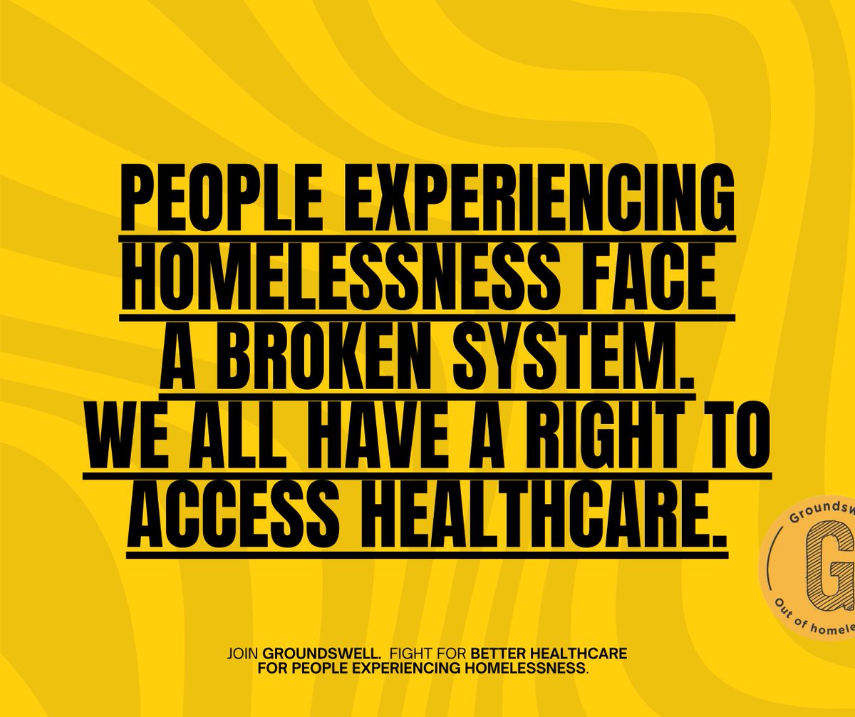 Better #Health is not easy for people experiencing #Homelessness. The team at Groundswell are fighting for better healthcare for everyone, because we all have a right to good health. Sign up today and join Groundswell.  👉 groundswell.org.uk/2023/subscribe/