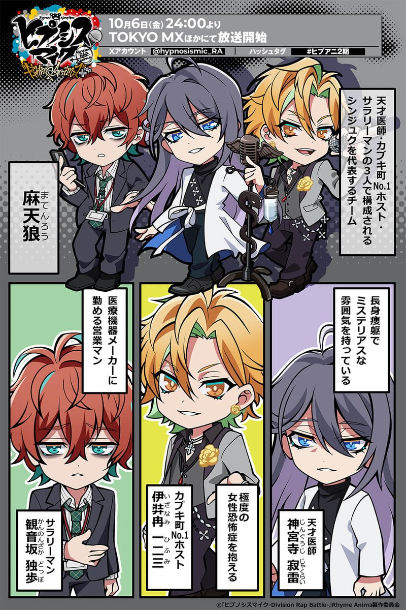 アニメ】『ヒプノシスマイク-Division Rap Battle-』Rhyme Anima アニメ】『ヒプノシスマイク-Division Rap Battle-』Rhyme Anima