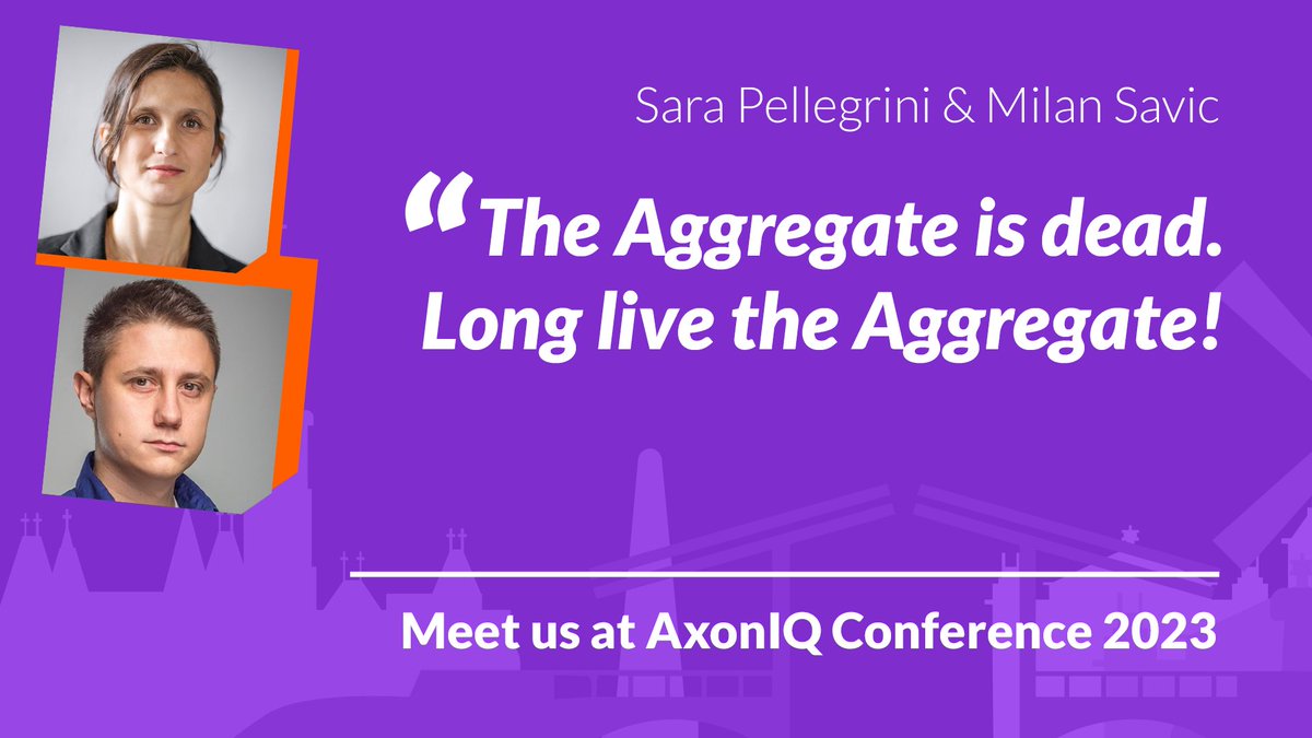 Want to streamline your modeling process? Join @_sara_p_& @MilanSavic14 at #AxonIQCon23 on Sept 28 for their view on the future of aggregates. Discover practical solutions and explore a more efficient approach to domain-driven design. RSVP today: hubs.li/Q022lq440