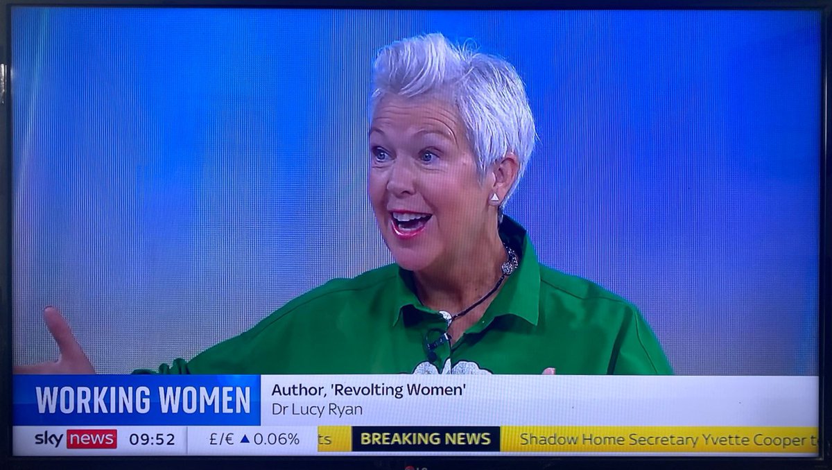 Fantastic to see the brilliant Dr Lucy Ryan on <a href="/SkyNews/">Sky News</a> this morning talking about the topic of her book Revolting Women: Why Midlife Women are Walking Out published by <a href="/PIPtalking/">Practical Inspiration Publishing</a>. #revoltingwomen Congratulations Lucy on sharing this important issue! #bookpr