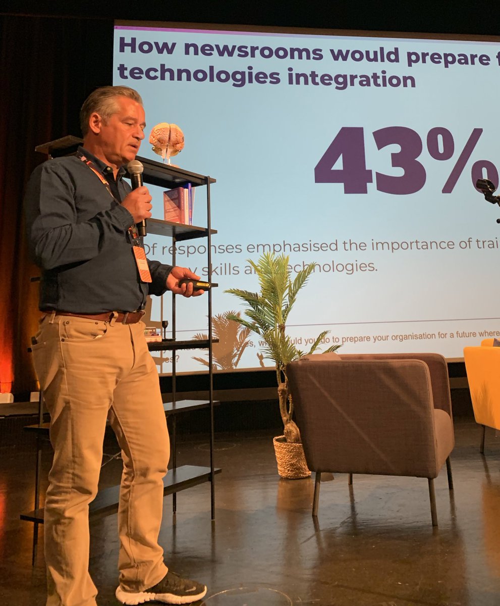 People who like the news the most are also the ones who tend to avoid the news the most “, says <a href="/CharlieBeckett/">Charlie Beckett</a> in his great presentation at #bff23 which is actually a sneak preview of the Global Journalism AI Report that’s going to be released next week <a href="/MediaLSE/">LSE Media & Communications</a>