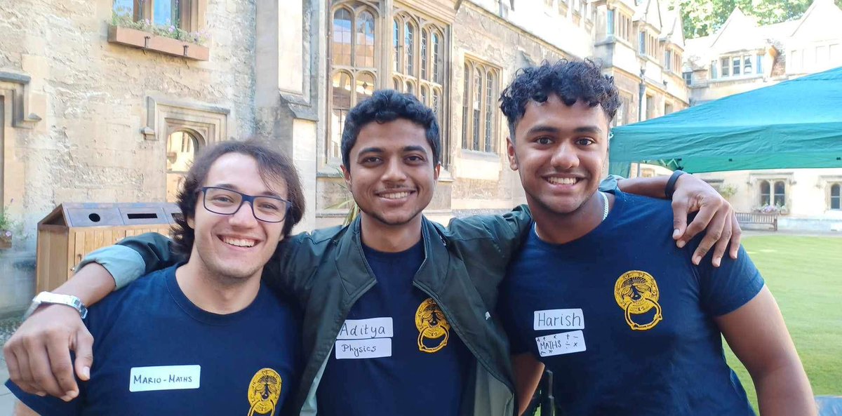 Brasenose JCR (@brasenosejcr) on Twitter photo Come say hi to our lovely maths & physics student helpers, Mario, Adi & Harish! <a href="/BrasenoseNews/">Brasenose News</a> #OxOpenDays Come say hi to our lovely maths & physics student helpers, Mario, Adi & Harish! <a href="/BrasenoseNews/">Brasenose News</a> #OxOpenDays