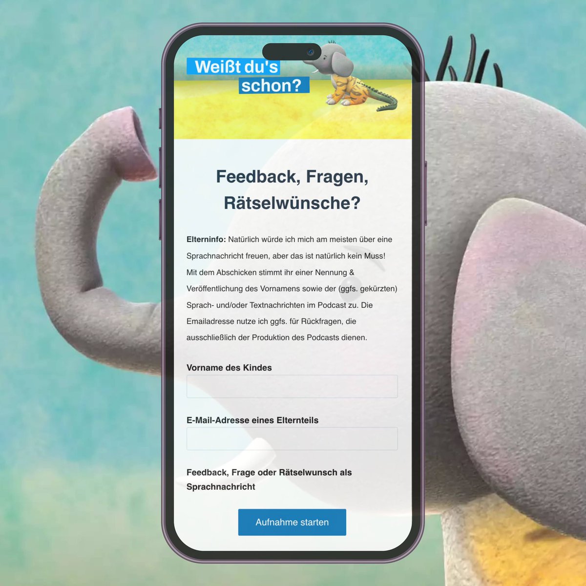 Die Hälfte der Themen meines Kinderpodcasts Weißt du's schon? kommt mittlerweile aus der Community. Ab sofort können mir Kinder und Eltern Sprachnachrichten schicken, die Teil des Podcasts werden: weisstdusschon.de/nachricht/ 🙏🏻🥰

#podcast #community #kindermedien